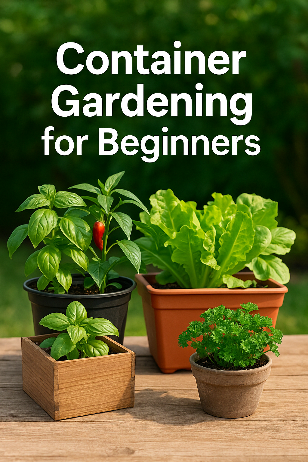 Container gardening for beginners growing food when you don't have a backyard