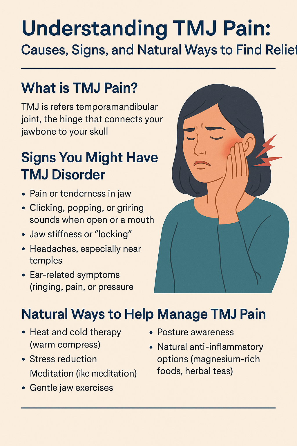 Understanding TMJ Pain: Causes, Signs, and Natural Ways to Find Relief
