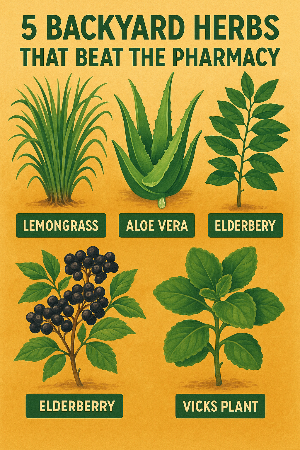 5 backyard herbs that beat the pharmacy