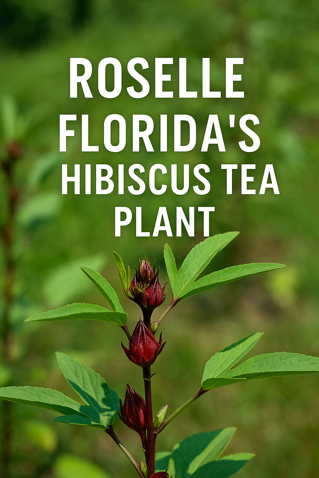 Roselle Florida's hibiscus tea plant