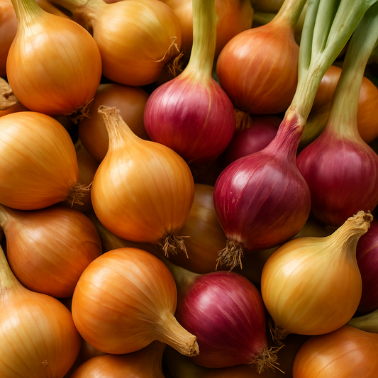 The health benefits of onions and why we grow hundreds in our Florida garden