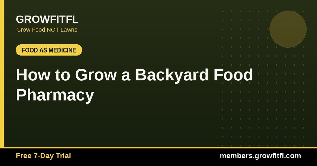 How to Grow a Backyard Food Pharmacy - GrowFitFL Florida gardening