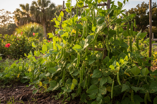 Growing black eyed peas in the South the staple crop of southern gardens