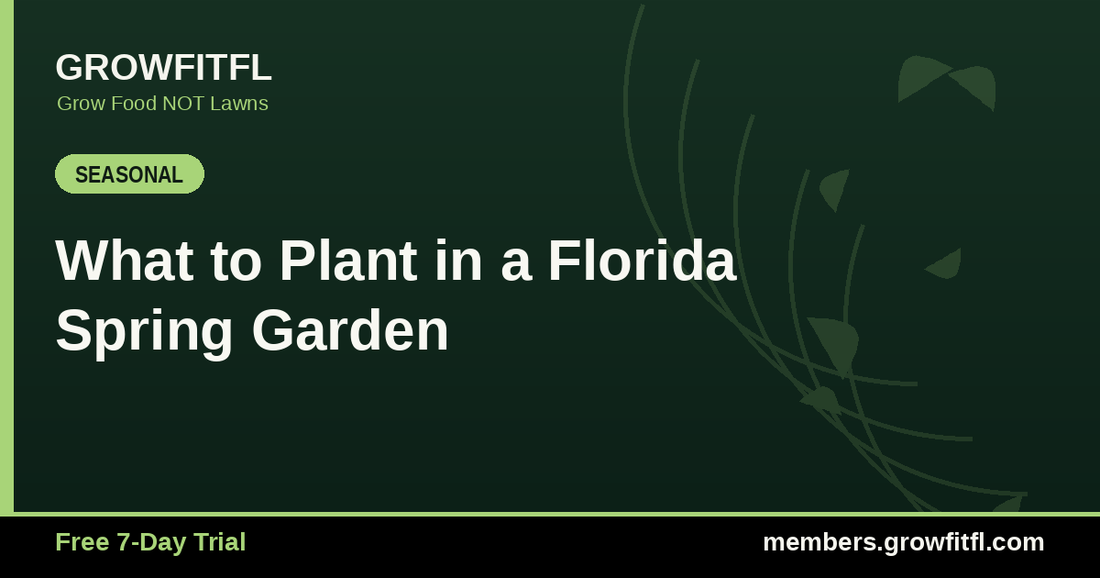 What to Plant in a Florida Spring Garden - GrowFitFL Florida gardening