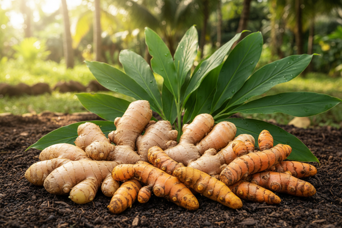 Growing ginger and turmeric in the South tropical roots in your backyard