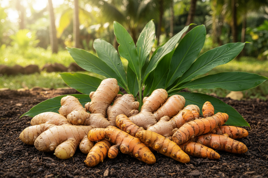 Growing ginger and turmeric in the South tropical roots in your backyard