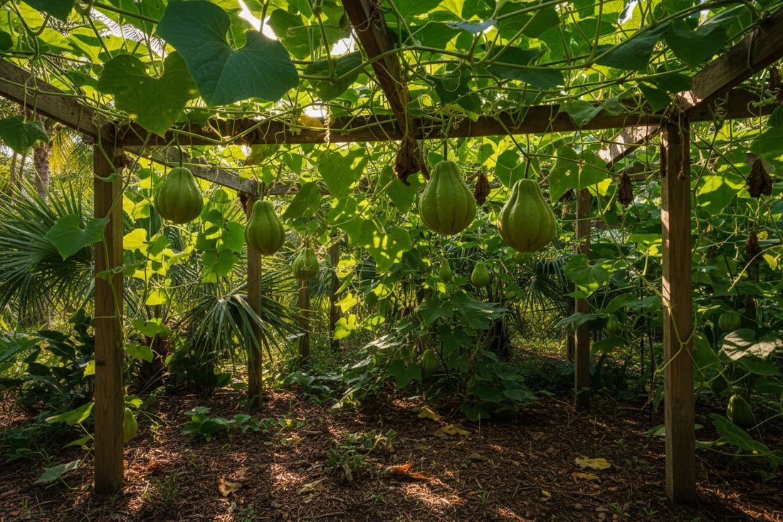 Growing chayote in the South the prolific vine you can eat root to tip
