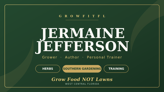 Jermaine Jefferson, founder of GrowFitFL, grower, author, and personal trainer in West Central Florida