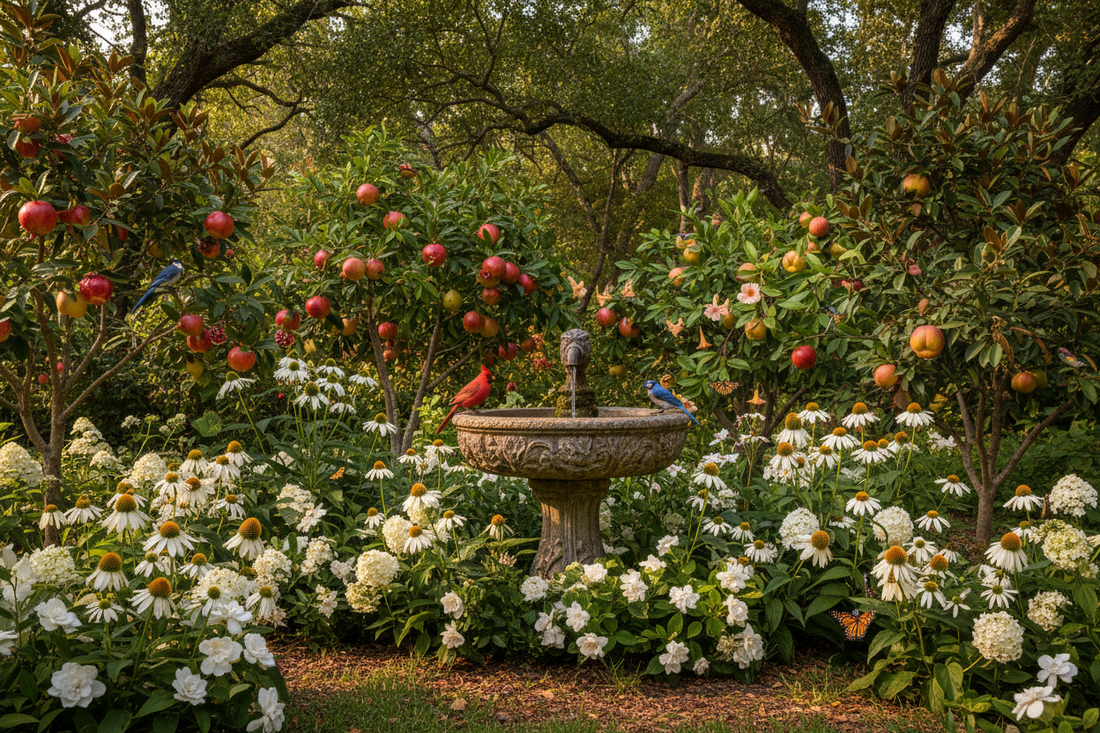 How to create a backyard wildlife habitat in the South that also feeds you