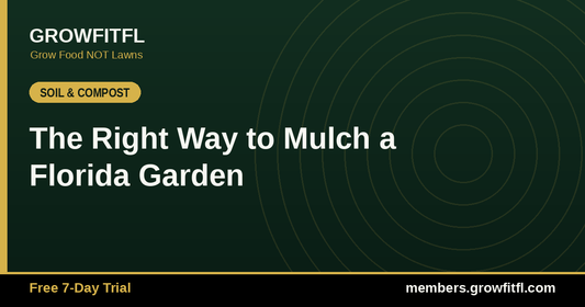 The Right Way to Mulch a Florida Garden - GrowFitFL Florida gardening