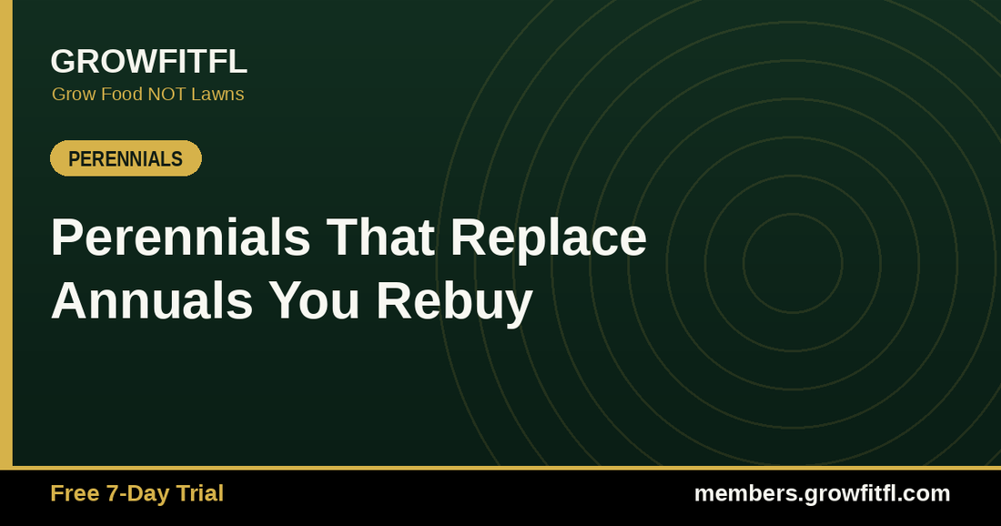 Perennials That Replace Annuals You Rebuy - GrowFitFL Florida gardening