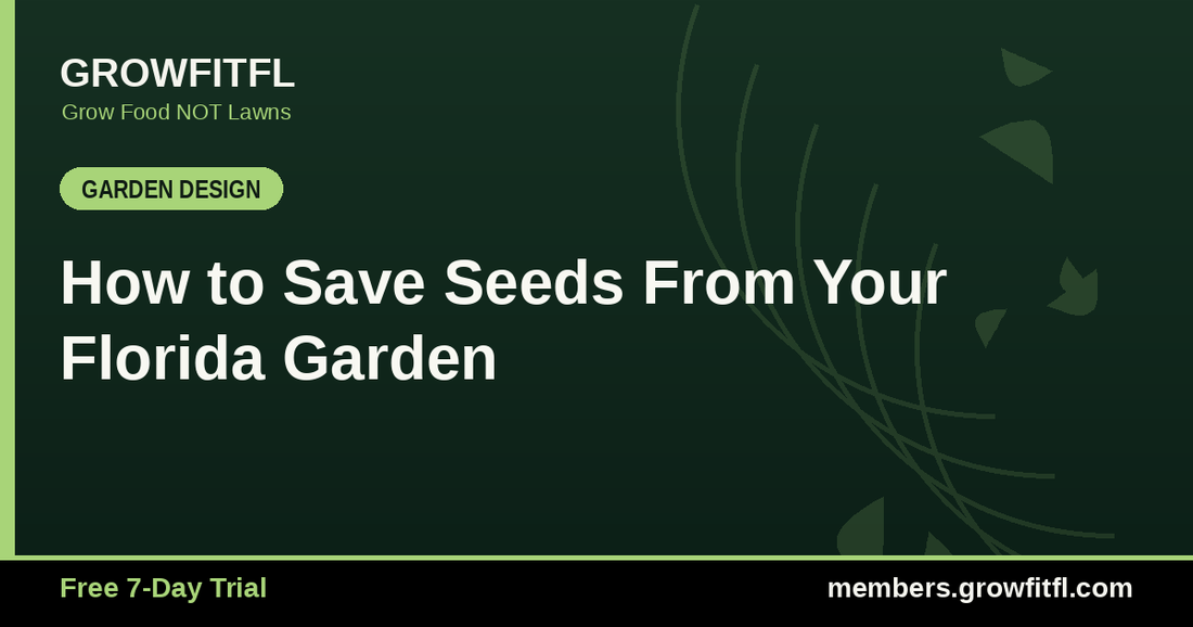How to Save Seeds From Your Florida Garden - GrowFitFL Florida gardening