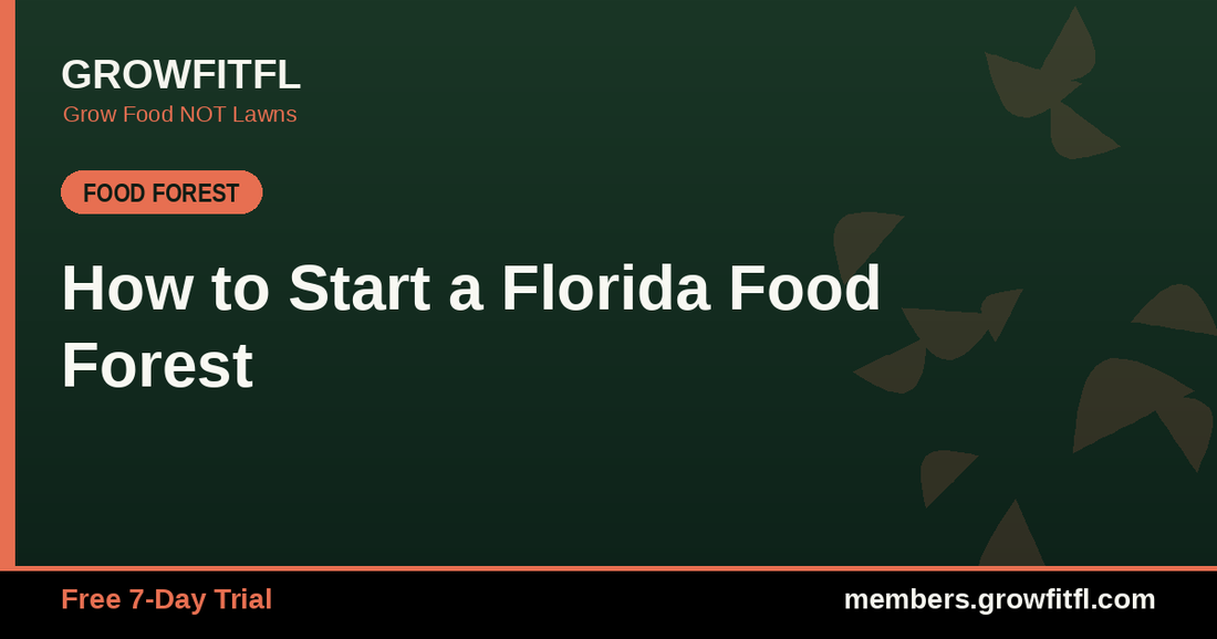 How to Start a Florida Food Forest - GrowFitFL Florida gardening