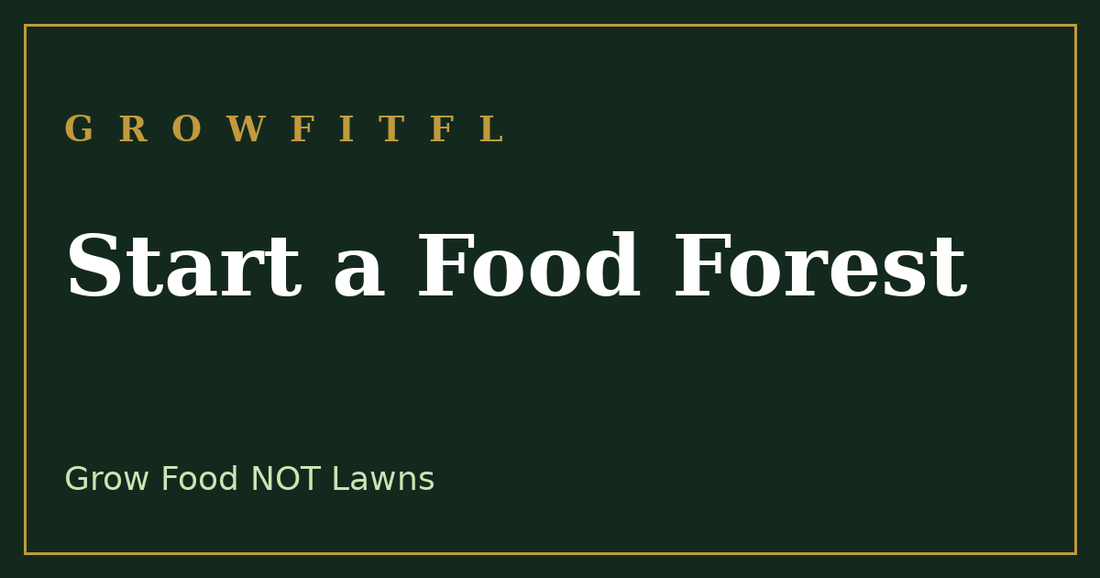 How to start a food forest on a small Southern lot - GrowFitFL Florida gardening