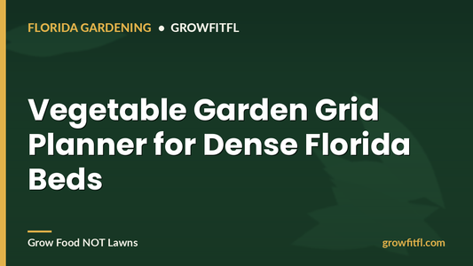 Vegetable Garden Grid Planner for Dense Florida Beds - GrowFitFL Florida gardening