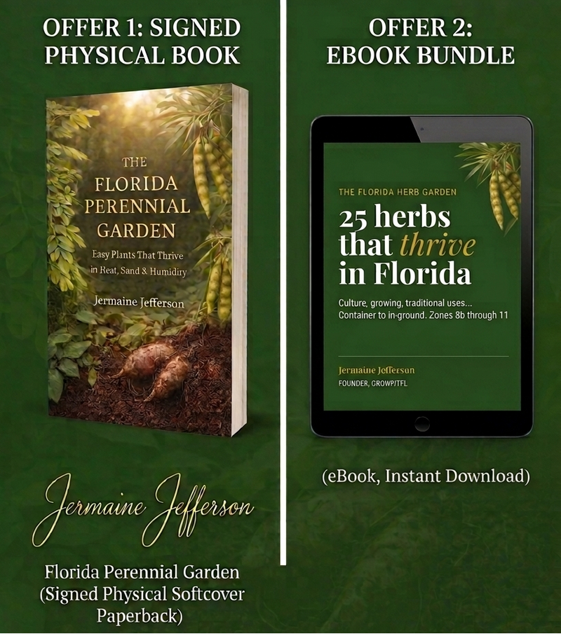 Florida Perennial Garden and 25 Herbs that Thrive in Florida Heat Budle