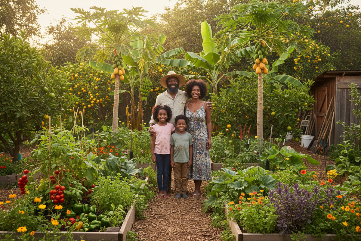 make the tropical garden a food forest an edible garden
